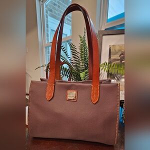 Dooney & Bourke Brown and Tan Leather Tote